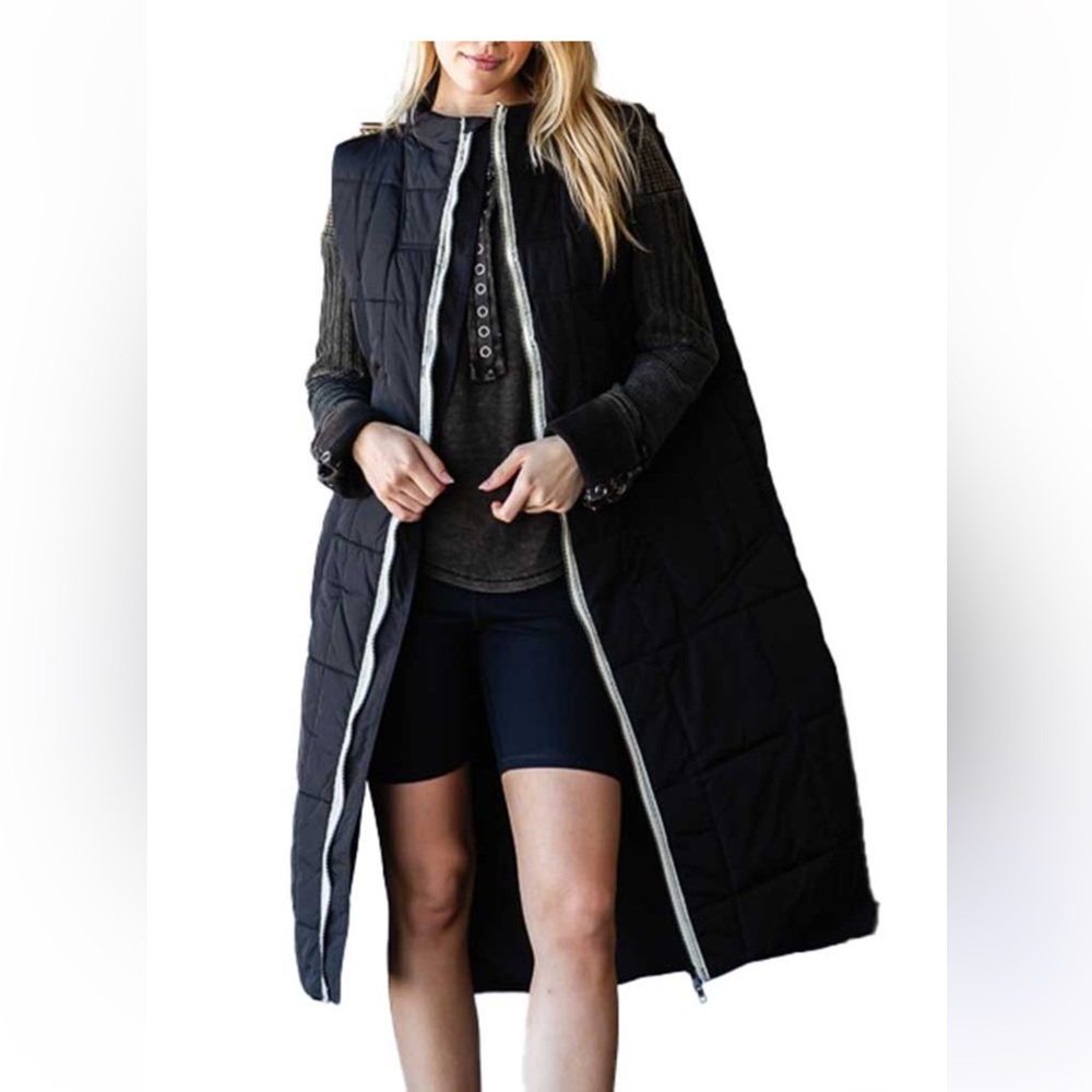 Oli & Hali Black Long Vest